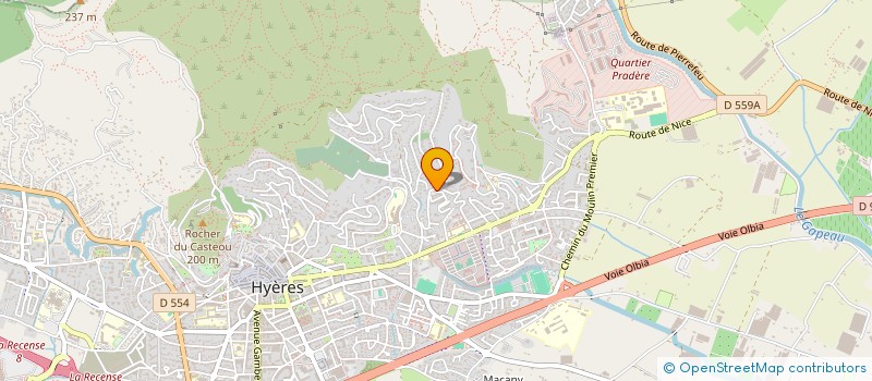 localisation de l'entreprise EM FINANCE à HYERES
