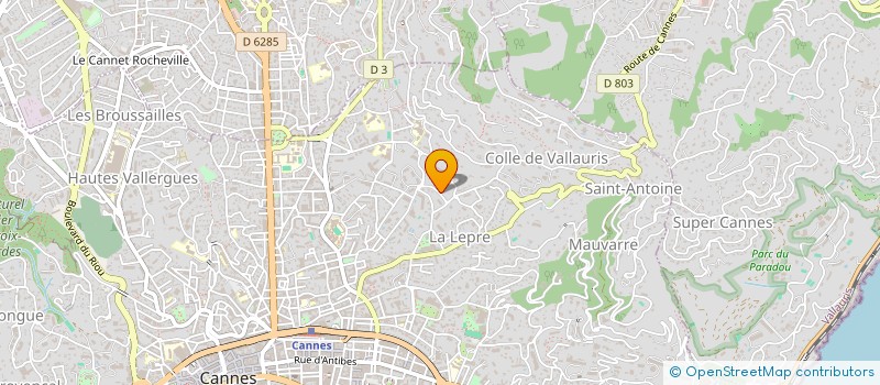 localisation de l'entreprise EM GROUPE  CANNES