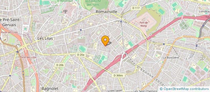 localisation de l'entreprise EM HOLDING  ROMAINVILLE