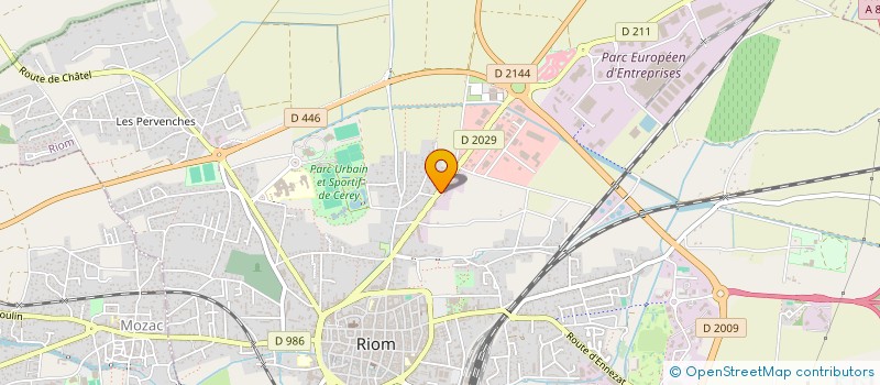 localisation de l'entreprise EM IMMO  RIOM