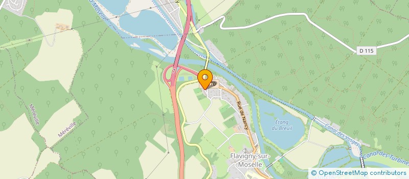 localisation de l'entreprise EM INVEST  FLAVIGNY-SUR-MOSELLE