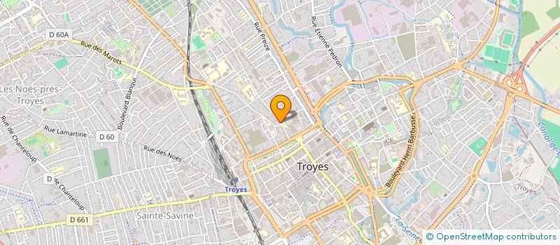localisation de l'entreprise EM INVEST à TROYES