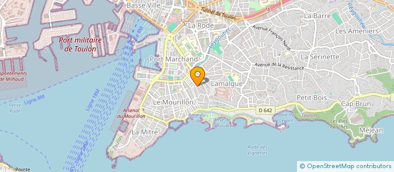 localisation de l'entreprise EM INVEST  TOULON