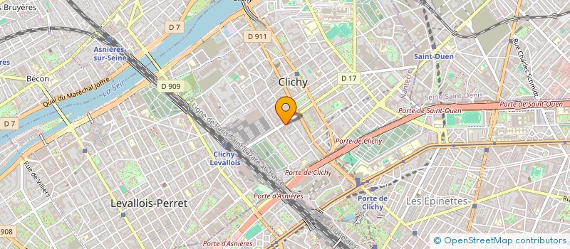 localisation de l'entreprise EM'ISSION à CLICHY