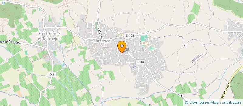 localisation de l'entreprise EM LINK-UP  CLARENSAC