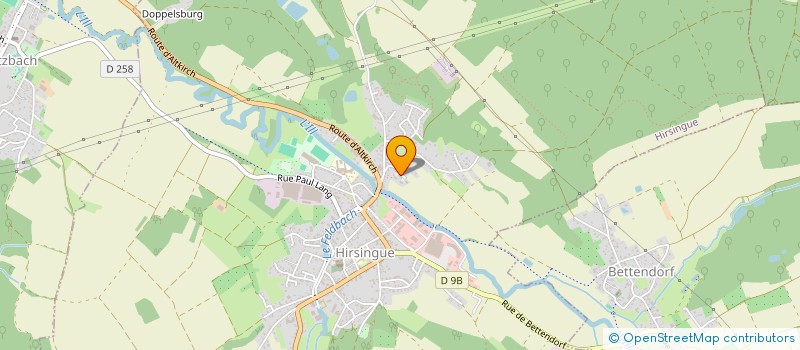 localisation de l'entreprise EM.MA  HIRSINGUE