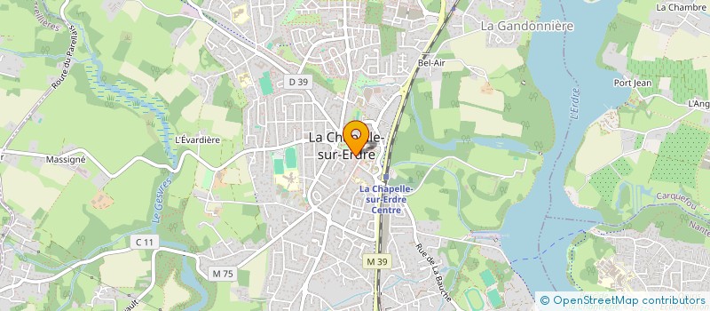 localisation de l'entreprise EM-MA  LA CHAPELLE-SUR-ERDRE