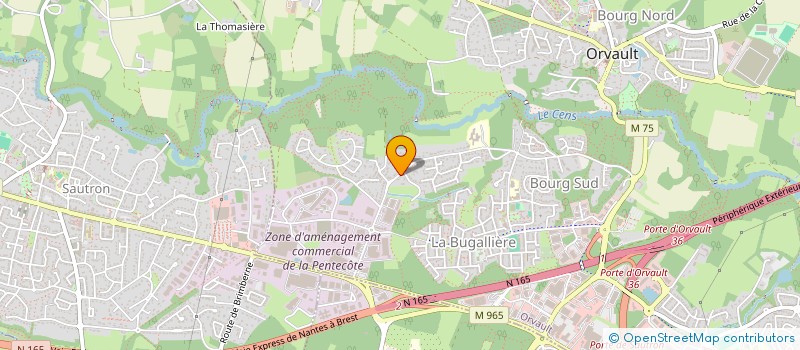 localisation de l'entreprise EM'MA LIBERTE à ORVAULT