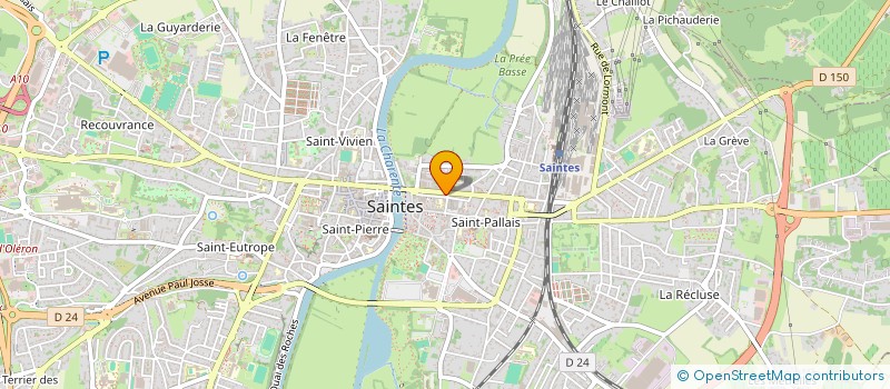 localisation de l'entreprise EM NOTAIRES  SAINTES