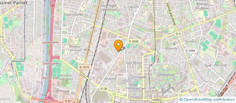 localisation de l'entreprise EM ONLINE à GRENOBLE