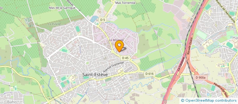 localisation de l'entreprise EM OPTIQUE  SAINT-ESTEVE