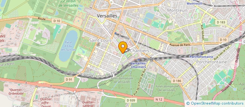localisation de l'entreprise EM PARTNERS à VERSAILLES