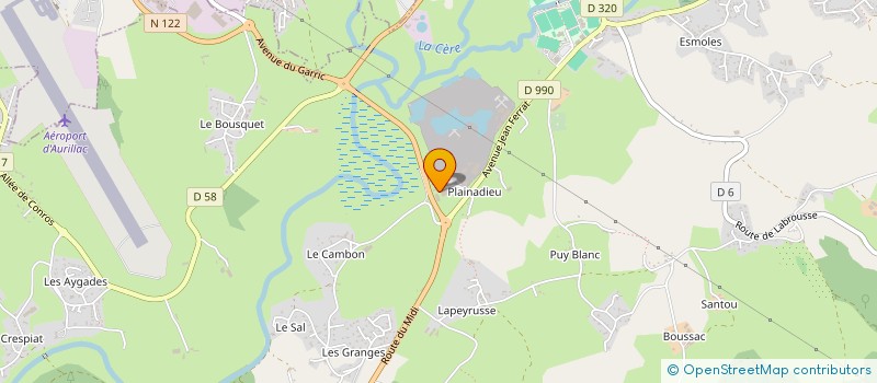 localisation de l'entreprise EM PATRIMOINE à ARPAJON-SUR-CERE