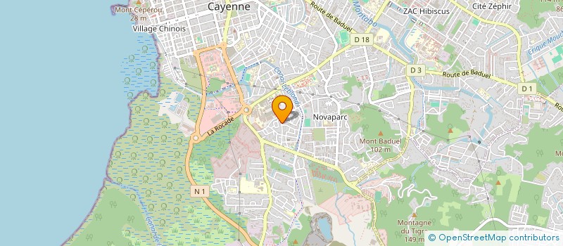 localisation de l'entreprise EM PRESTATION SERVICE  CAYENNE