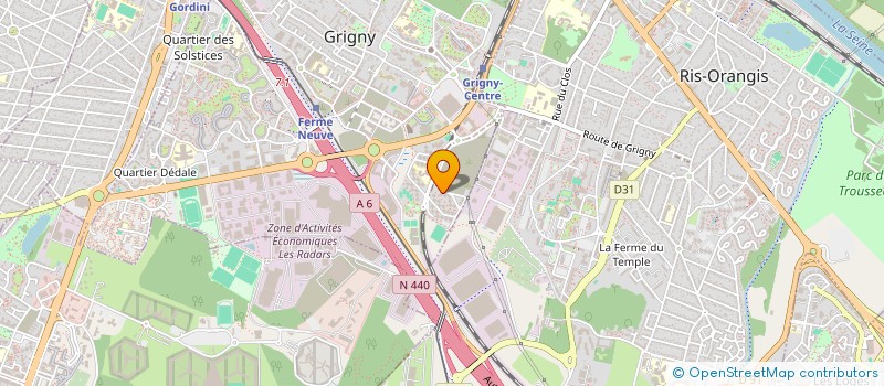 localisation de l'entreprise EM PRO à GRIGNY