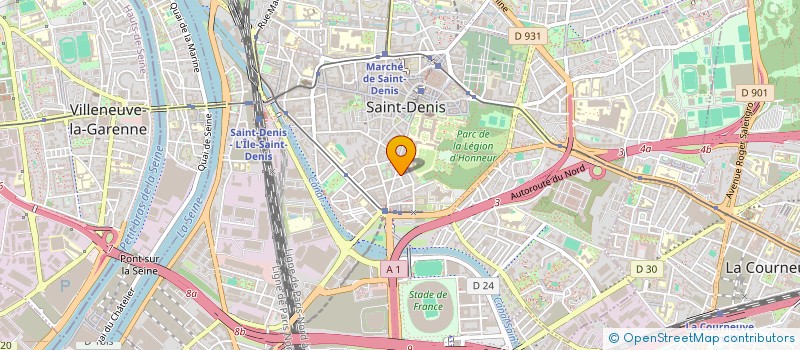 localisation de l'entreprise EM PRODUCTION à SAINT-DENIS