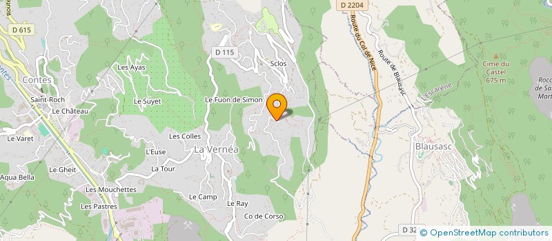 localisation de l'entreprise EM PROVENCE HABITAT à CONTES