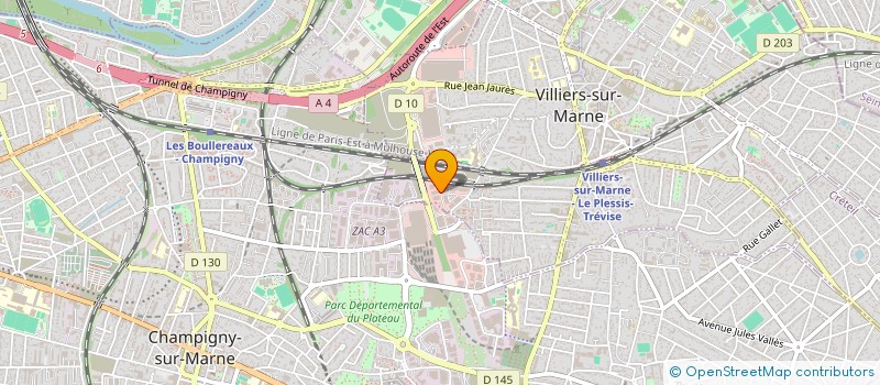 localisation de l'entreprise EM RETAIL à VILLIERS-SUR-MARNE