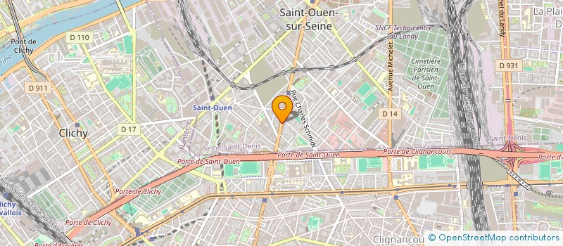 localisation de l'entreprise EM SANTE (EFFISANTE) à SAINT-OUEN-SUR-SEINE
