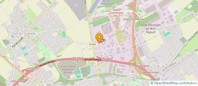 localisation de l'entreprise EM SERVICE62 à LENS