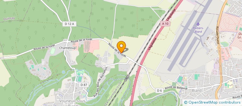 localisation de l'entreprise EM SERVICES à BIARD