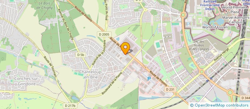 localisation de l'entreprise EM SPORT  CHANTELOUP-EN-BRIE