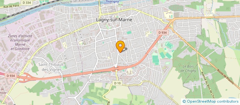 localisation de l'entreprise EM STQ  LAGNY-SUR-MARNE