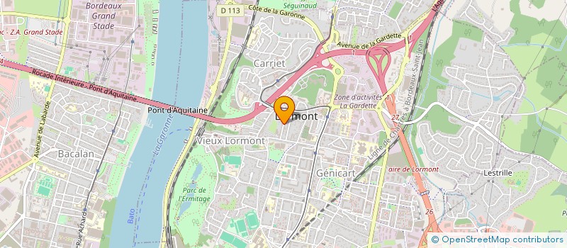 localisation de l'entreprise EM-TP SUD OUEST  LORMONT