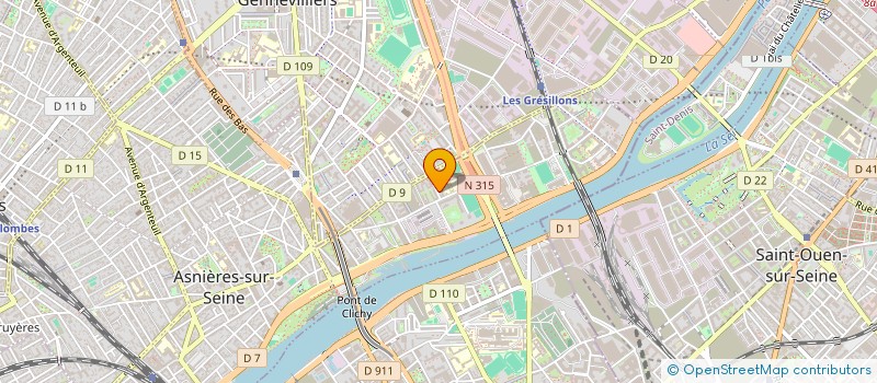 localisation de l'entreprise EM TRANSPORT  ASNIERES-SUR-SEINE