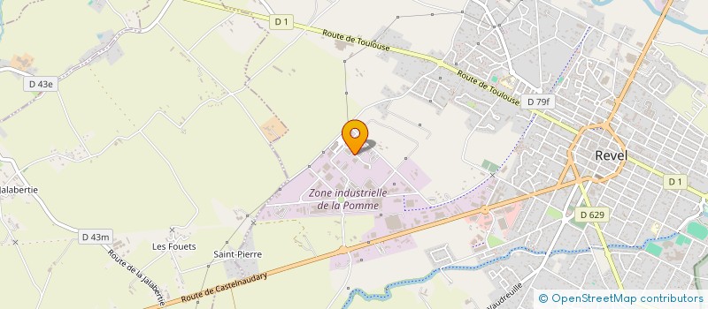 localisation de l'entreprise EM WAVE  REVEL