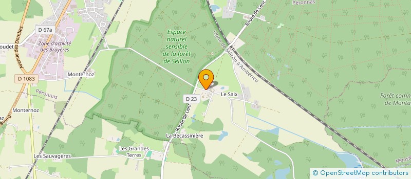 localisation de l'entreprise EM'YOU FIBRE à PERONNAS