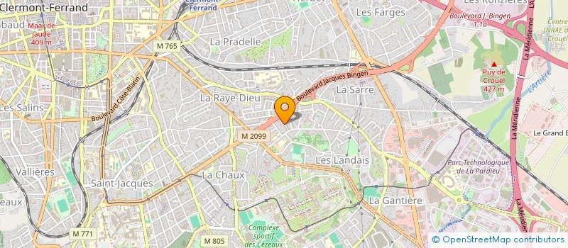 localisation de l'entreprise EM2 TECHNOLOGIES  COURNON-D'AUVERGNE