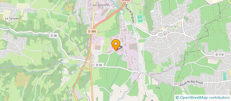 localisation de l'entreprise EM2C CONSTRUCTION à VOURLES
