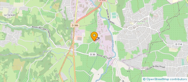 localisation de l'entreprise EM2C GROUPE à VOURLES