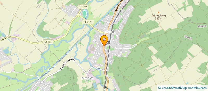 localisation de l'entreprise EM2JA  ILLFURTH