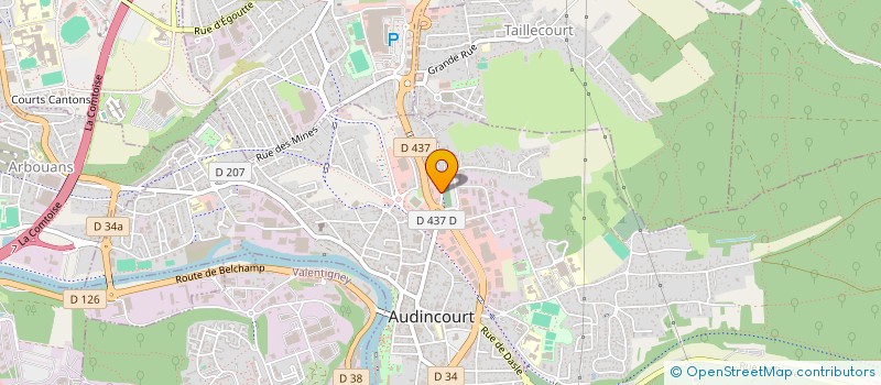 localisation de l'entreprise EM2V  AUDINCOURT