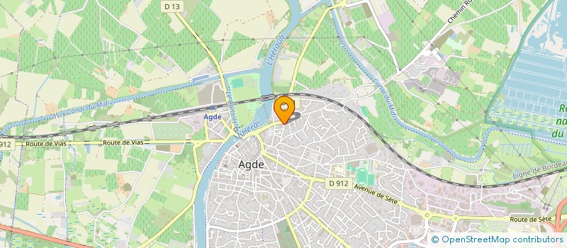 localisation de l'entreprise EM3B  AGDE