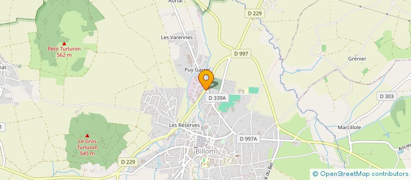 localisation de l'entreprise EM3E à EGLISENEUVE-PRES-BILLOM