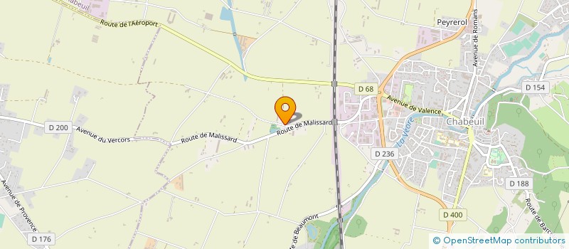 localisation de l'entreprise EM3F à CHABEUIL