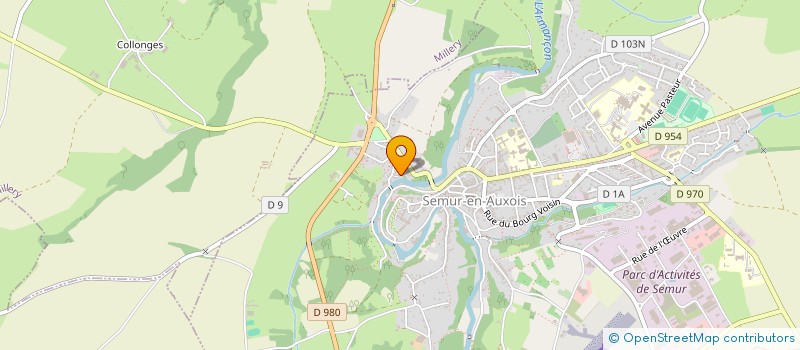 localisation de l'entreprise EMA  SEMUR-EN-AUXOIS