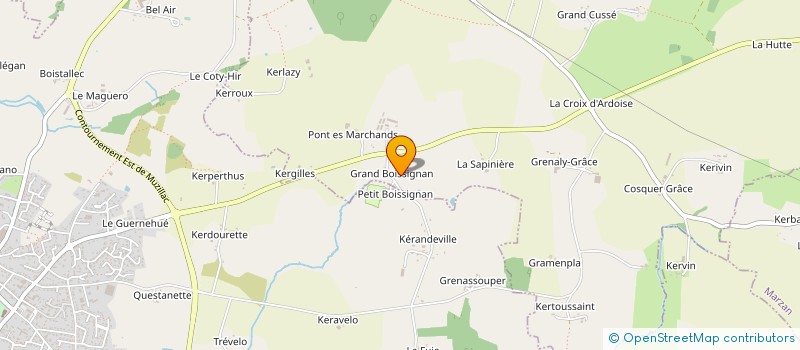 localisation de l'entreprise EMA à NOYAL-MUZILLAC