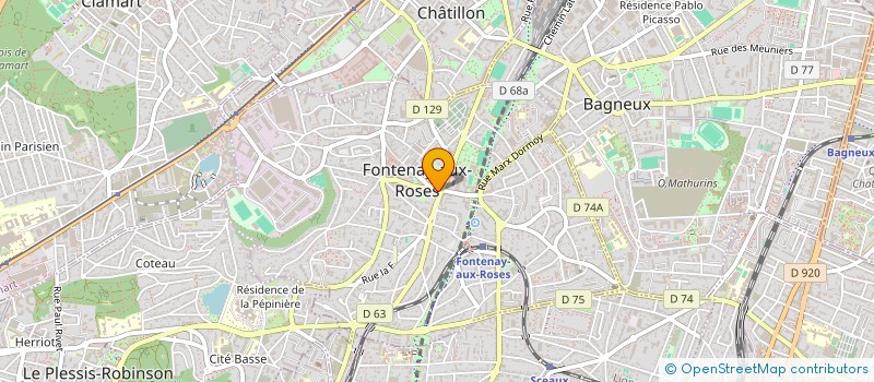 localisation de l'entreprise EMA à FONTENAY-AUX-ROSES