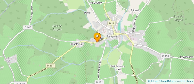 localisation de l'entreprise EMA  TARGON