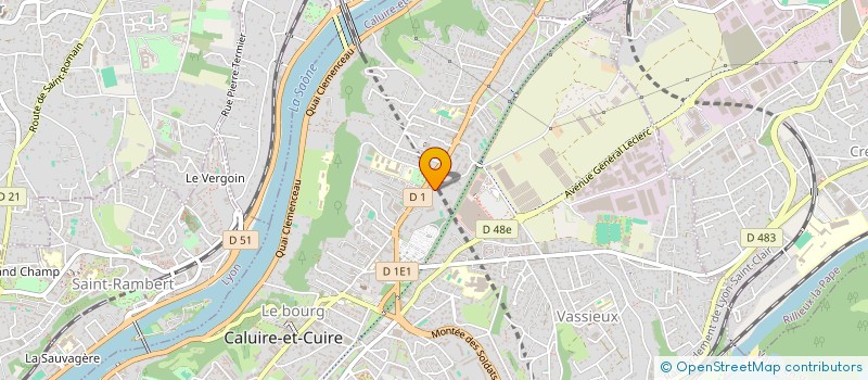 localisation de l'entreprise EMA à CALUIRE-ET-CUIRE