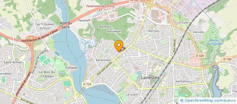 localisation de l'entreprise EMA  LANESTER