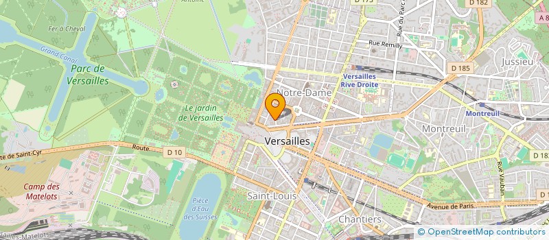localisation de l'entreprise EMA 7 à VERSAILLES