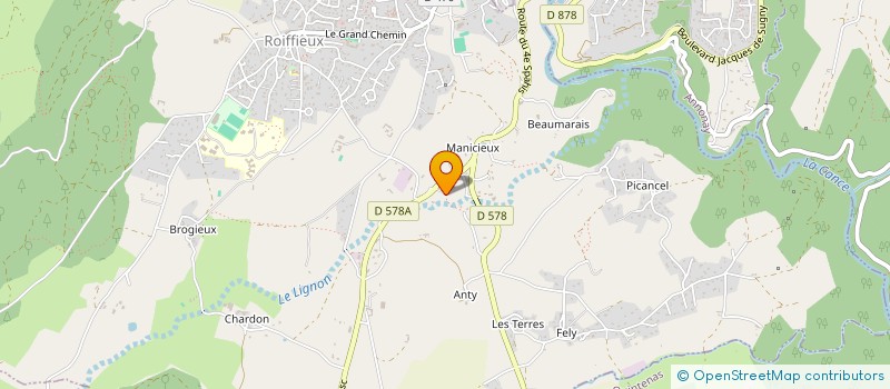 localisation de l'entreprise EMA  ROIFFIEUX