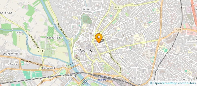 localisation de l'entreprise EMA  BEZIERS