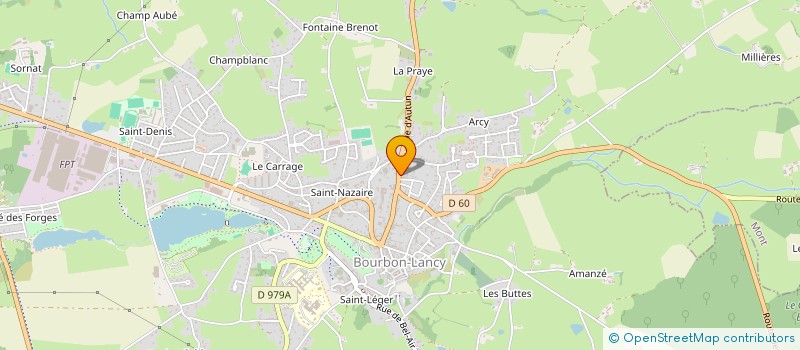 localisation de l'entreprise EMA à BOURBON-LANCY