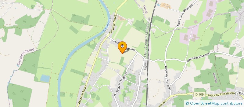 localisation de l'entreprise EMA à TIERCE